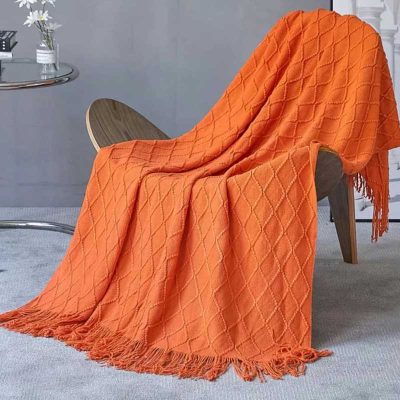 Ultra-comfy Knitted Throw Blanket